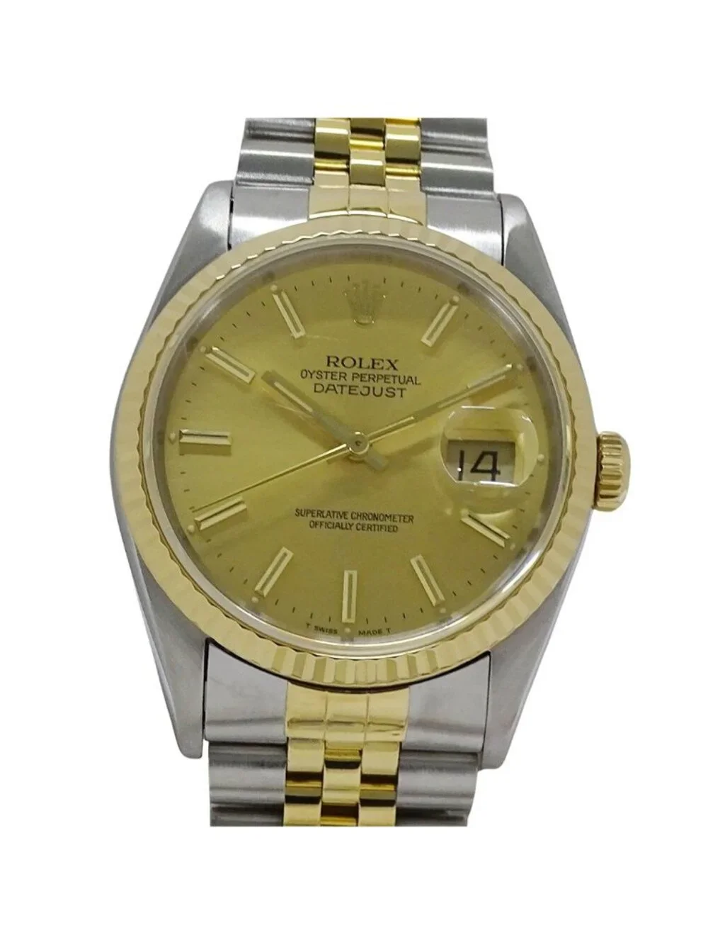 Rolex Datejust Number Watch Automatic Winding at Stainless Steel Gold YG